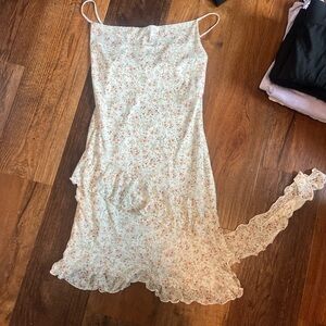 Caution To The Wind Floral Dress with Spaghetti Straps